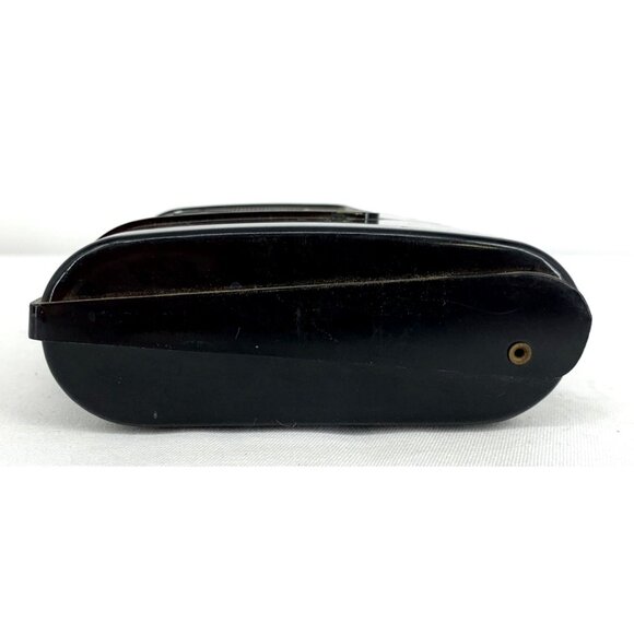 Golf Themed Hinged Box Men's Jewelry Trinket Box Brown Plastic 7.5" Vtg - Picture 7 of 9